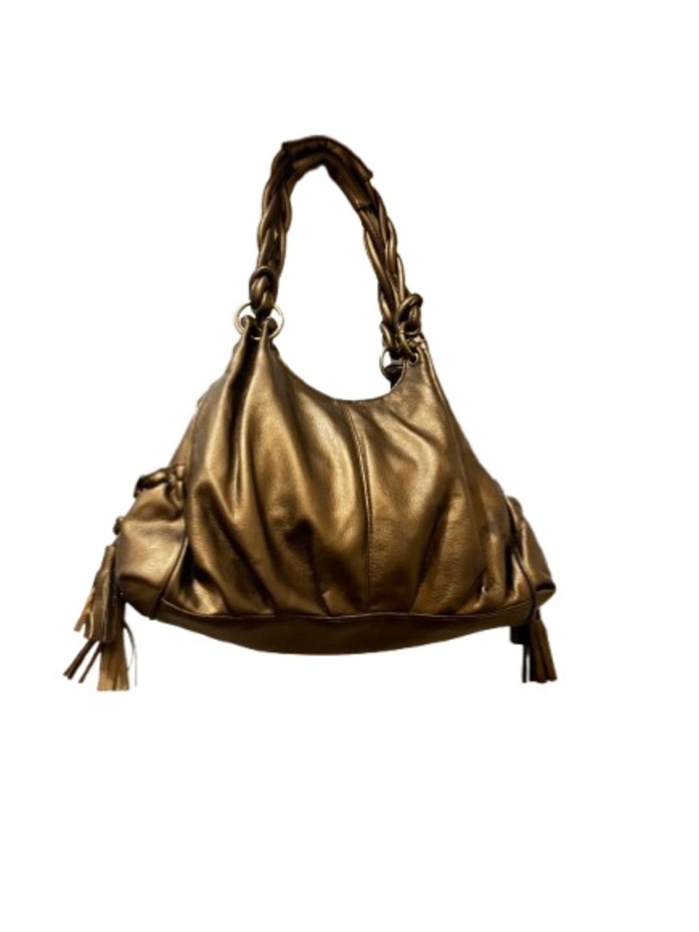 Women’s Metallic Bronze Shoulder Fashion Handbag